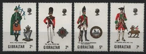 Gibraltar 1970 - Mi-N.o 237-240 ** - Estampillada sin montar o nunca montada - Uniformes militares (II) - Imagen 1 de 1