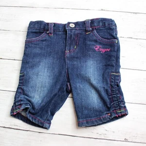 Enyce Vintage Baby Girl's Denim Blue Jean Shorts Size 18 Months - Picture 1 of 4