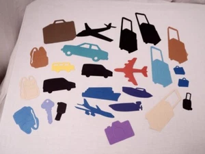 Huge Lot Creative Memories Travel +Transportation Die Cuts For Scrapbooks Cards  - Picture 1 of 6