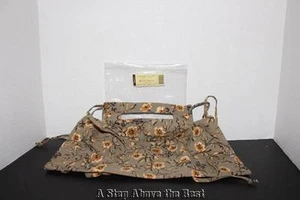 Longaberger Medium Serving Basket OTE Liner Khaki Floral #23568278 NEW - Picture 1 of 1