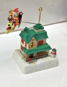 1983 Garfield "Over the Rooftops" Enesco Christmas Ornament some damage missing - Picture 1 of 5