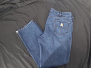 Pantalones de mezclilla Carhartt rectos calce tradicional talla 42x32 para hombre defecto mancha LEER - Imagen 1 de 19