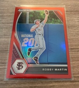 2021 Panini Prizm Draft Picks Robby Martin Red Prizm #PDP198 