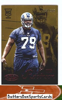 2014 Panini Certified #RR34 Greg Robinson Rookie Retro Red #/249 - Image 1 of 2