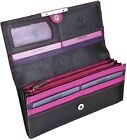 Visconti Women’s 'Rio' Gift Boxed Large RFID Real Leather 9 Card Purse Wallet
