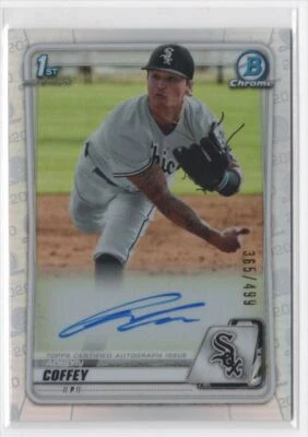 2020 Bowman Draft Chrome Autographs refractors Adisyn Coffey Auto /499 Chicago - Image 1 of 2