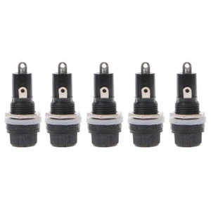 5 Pcs Panel Mount Chassis Holder for 5x20mm Glass Fuses 10A 250V - Picture 1 of 8