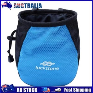 Chalk Bag Adjustable Belt Storage Bag Tear Resistance for Fitness (Blue) - Picture 1 of 8