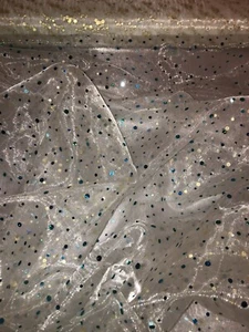 1 mtr light mint sequin hologram organza fabric 58”wide.voile,wedding,bridal - Picture 1 of 3