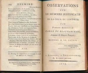 Observations sur le mémoire justificatif de la cour de Londres. - Picture 1 of 1