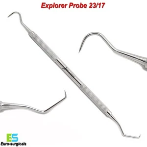 Dental Doppelendsonde 23/17 Hygieniker Explorer Tarter Schaber Untersuchung - Bild 1 von 5