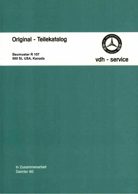 Mercedes-Benz parts catalog R/C 107 - 560 SL - Image 1 of 4