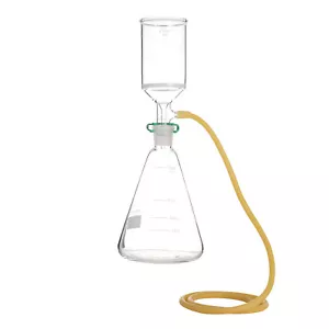 Buchner Funnel Filtering 1000ml Filter Bottle Lab Vacuum Filtration Distillation - Picture 1 of 19