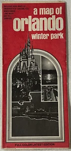 A MAP OF ORLANDO WINTER PARK, 1988 UNIVERSAL MAP ENTERPRISES - Picture 1 of 1