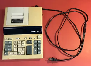 VICTOR MODEL 1260-2 12-DIGIT CALCULATOR WITH TIME/DATE FEATURE - Picture 1 of 6