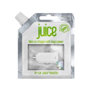 Juice USB In Car Charger Mini Booster Fast Charge Power 2.1Amp Plug White Iphone - Picture 1 of 7