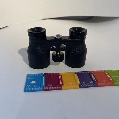 Vintage SNS Horse Dog Track Racing Binoculars 3 X 30 with case - Image 1 of 4