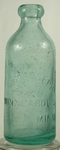 J P JOSEPH MINNEAPOLIS MINNESOTA HUTCHINSON SODA BOTTLE 1880'S - Picture 1 of 7