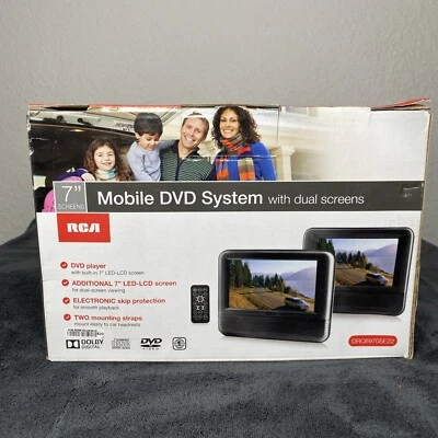 NEW RCA 7" Mobile DVD System with Dual Screens - Image 1 of 4