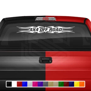 #113 4X4 OFF ROAD Decal Sticker Windshield Window Vinyl Graphic Tribal Truck SUV - Picture 1 of 6