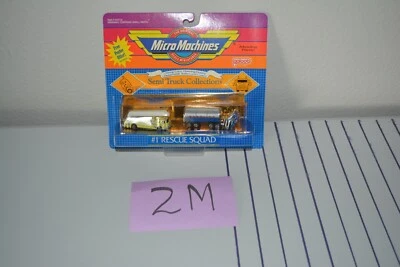 SEMI TRUCK COLLECTIONS #1 RESCUE SQUAD MICRO MACHINES GALOOB NEW SEALED 1989 - Image 1 of 4