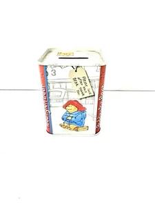VINTAGE PADDINGTON BEAR MONEY BOX / TIN RAINBOW DESIGNS - Picture 1 of 7