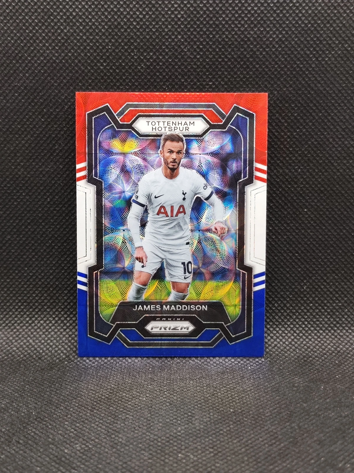 2023-24 Panini Prizm EPL James Maddison Red/White/Blue Prizm SP