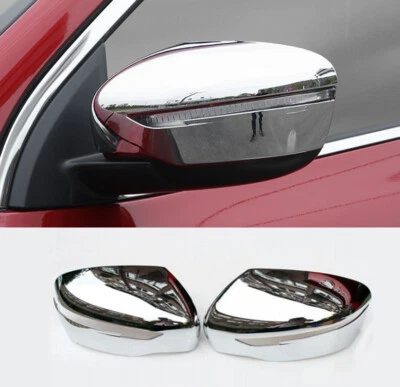 Chrome Rearview Mirror Trim Cover For Nissan Rogue Rogue Sport Pathfinder - Image 1 of 4