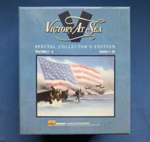 Victory at Sea Special Collector's Edition 6 VHS Tape Set 1986 w/ Collection Box - Picture 1 of 19
