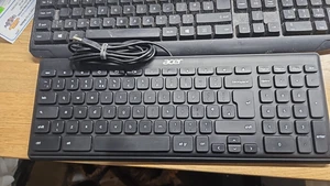 Acer KB69211 Chrome UK USB Wired Slim Office Home Desktop Keyboard Black - Picture 1 of 2