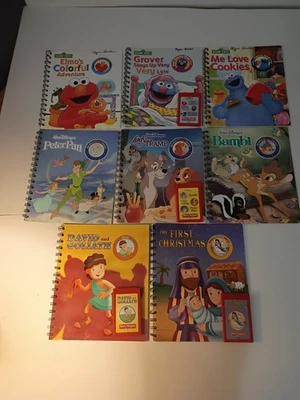 Story Reader Books and Cartridges (8 Books) Sesame Street, Disney, Bible  - Image 1 of 4