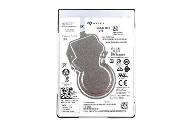 Hard drive Dell 2TB HDD SATA 6G 2.5" DD2XK - Bild 1 von 1
