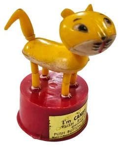 Vintage Candy The Cat Push Button Puppet Hanna-Barbera Kohner Bros. #3991 - Picture 1 of 6