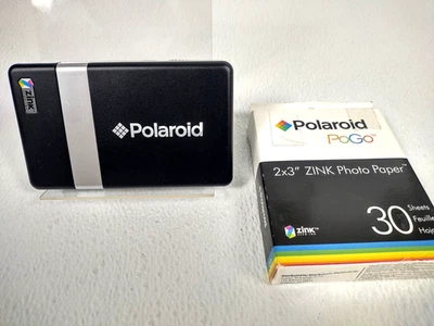 Polaroid PoGo Instant Mobile Thermal Printer Zink Zero Ink & New Paper No Charge - Image 1 of 4