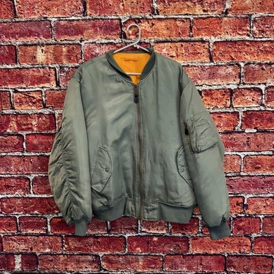 Chaqueta de Vuelo Para Hombre USAF Caqui Claro Estilo Fuerza Aérea de Estados Unidos Bombardero Militar Clásico Foto 1 de 4