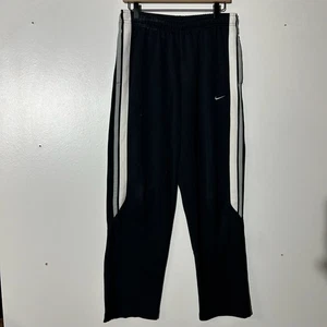 Nike Pantalone Uomo Nero Track Sportivo Striscia Laterale Zip Caviglia Taglia Media - Foto 1 di 6