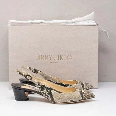 Jimmy Choo Gemma Size 36 EU (6 US) Snake Printed Leather Slingback - Image 1 of 4