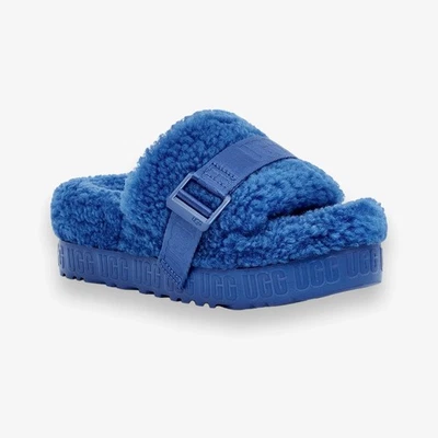 UGG Women's Fluffita Slippers Platform Slides Sandals Size 10 Blue - Image 1 of 4