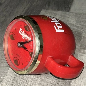 Werbung Folgers Kaffee Retro Promo Code Tasse Schreibtischuhr selten W5 - Bild 1 von 8