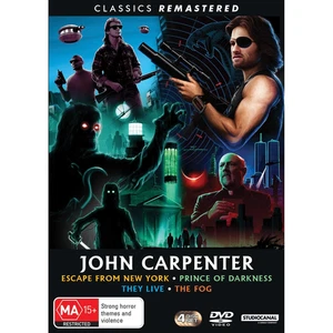 John Carpter's 4 DVD Movie Boxset Remastered Horror Region 4 Brand New Sealed - Picture 1 of 2