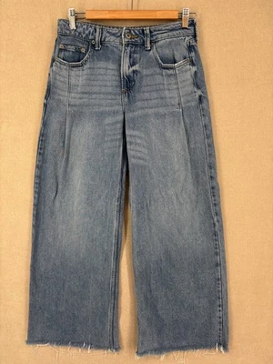 Lucky Brand Jeans Womens 0/25 Blue Palazzo Pants Wide Leg Distressed Soft - Image 1 of 4