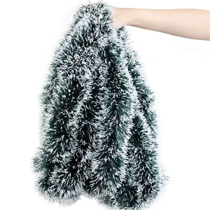 Weihnachtsschleife Lametta Bänder grün Stockband Girlande Weihnachtsbaumbehang Anhänger - Bild 1 von 19