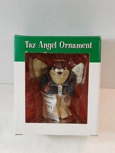 Taz Angel Decorazione Natalizia 1997 Warner Brothers Store Giacca Biker Vintage - Foto 1 di 7