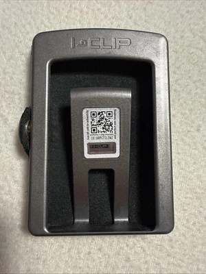 I-Clip Schwarz Echtleder Kartenetui Geldbörse Tasche - Bild 1 von 4