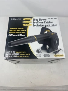 BonAire 120V Shop/Laubbläser 138 Meilen pro Stunde einfach zu bedienen und zu tragen - Neu - Bild 1 von 5