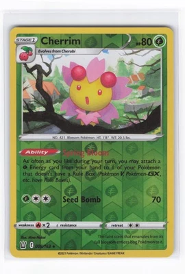 Cherrim (Reverse Holo) SWSH05: Battle Styles 008/163 NM - Image 1 of 2