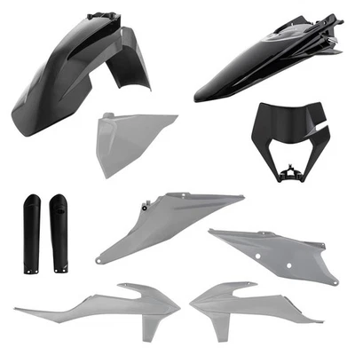 Acerbis 2791541001 Full Plastic Kit Grey/Black Foto 1 de 2