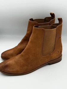 Stivali Frye donna taglia 9M marroni chelsea alla caviglia pelle pull on classici casual - Foto 1 di 12