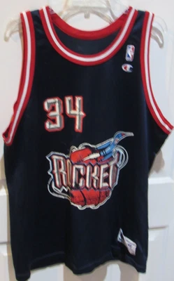 Vintage 1990's Hakeem Olajuwon Houston Rockets Champion # 34 NBA Jersey Size 48 - Image 1 of 4