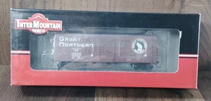 HO Plywood Panel Intermountain Railway Great Northern 40' Boxcar  Mineral Red  - Picture 1 of 5